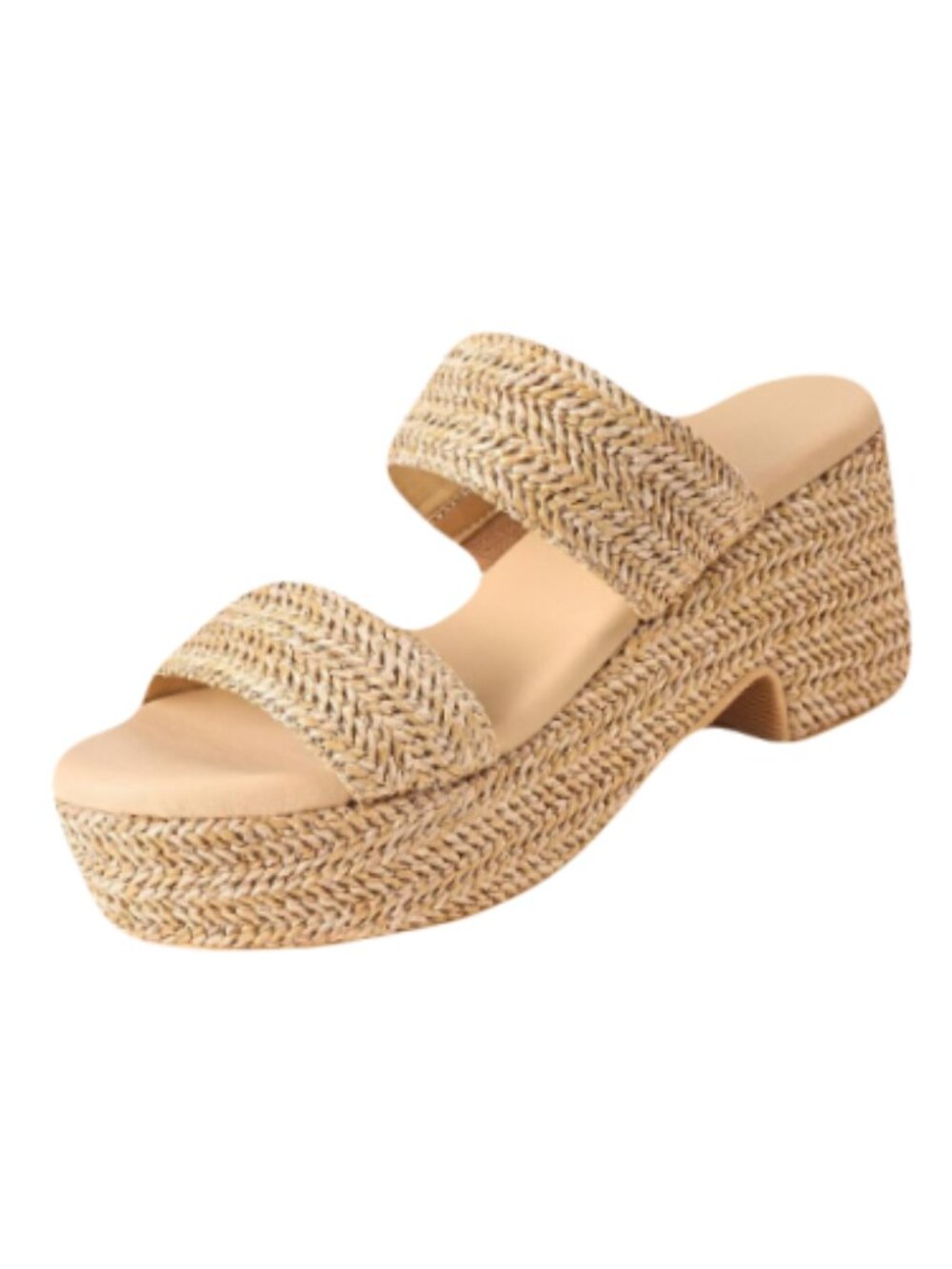 NWT North Oak Espadrilles Platform Wedge Sandals Size 7 Women's